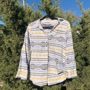 Ariat Yellow & Grey Button Down